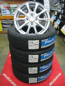 ブリヂストン 低燃費 長持ち タイヤ エコピア プレイズ PXⅡ 175/65R14 175/65-14 ＆ アルミホイール 新品 送料無料 フィット、キューブ