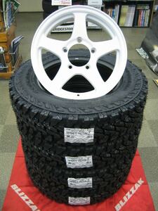 ジムニー ヨコハマ ジオランダー MT G003 185/85R16 185/85-16 ＆ アルミホイール オフパフォーマー RT-5N+ ナチュラルホワイトⅡ 新品 4本