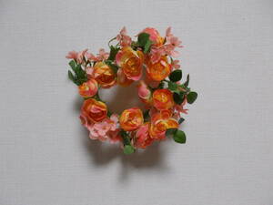 1-5 new goods flower lease ornament artificial flower rose rose art flower pink orange 