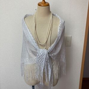 結婚式 ラメ入り ストール