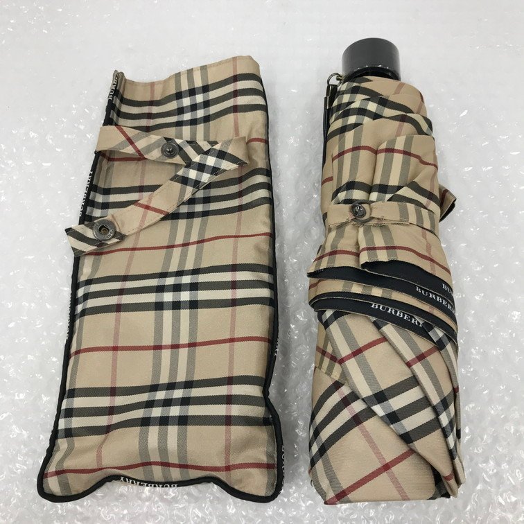 最終決算小物ヤフオク! -「バーバリー 折りたたみ傘」の落札相場・落札価格