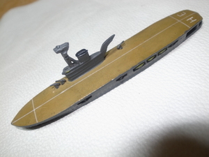 ■希少 美品 1940年代 イングランド製！軍艦 空母HMSハーミーズ95/エルメス95(HMS HERMES)金属製 模型/置物 全長約14cm高さ約3.5cm幅約2cm