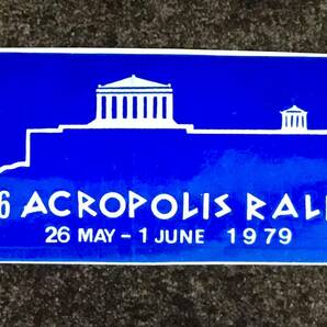 1979年 アクロポリスラリー【プレス・パス & ステッカー】ACROPOLIS RALLY WRCの画像5