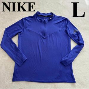 L Nike NIKE Element trail running mid re year Ran shirt tag equipped lady's running wear long sleeve T shirt 