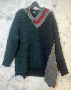 ☆kolor カラー☆20AW クレイジーパターンニット 20WCM-N01301