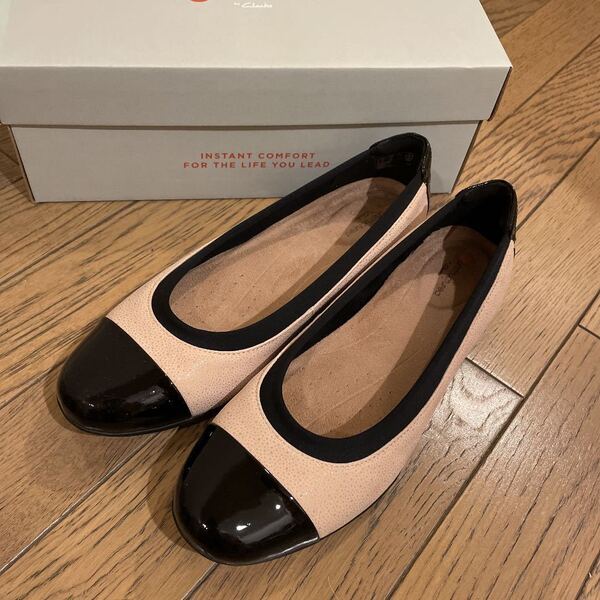 先着順 お値下げ 美品 クラークス パンプス 24cm ベージュ系