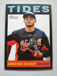 2013 Topps Heritage Minors Black Jonathan Schoop 96枚シリアル