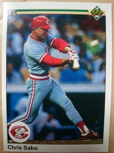 ★CHRIS SABO UPPER DECK 1990 UD #181 クリス セーボ MLB メジャーリーグ 大リーグ CINCINNATI REDS シンシナティ レッズ