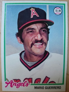 ★MARIO GUERRERO TOPPS 1978 #339 MLB メジャーリーグ 大リーグ マリオ ゲレーロ CALIFORNIA ANGELS エンジェルス エンゼルス