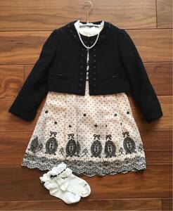  beautiful goods Kumikyoku Onward . mountain 120 110 M go in . type .. type formal ceremonial occasions The Seven-Five-Three Festival presentation One-piece jacket blouse socks together 