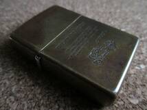 ZIPPO 『BEGUN TO BURN クラシックカー ソリッドブラス』1993年10月製造 ゴールド 金色 オイルライター ジッポー 廃版激レア_画像1