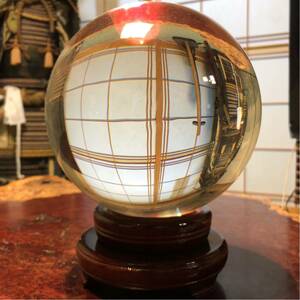  large sphere crystal divination for extra-large 20 centimeter chinese quince pedestal attaching 