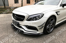 ★BENZ W205 C63 AMG カーボン フロント リップ スポイラー P型 2015-現行☆_画像2