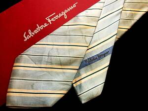 ##SALE④#N4035* Ferragamo [ stripe ] necktie #