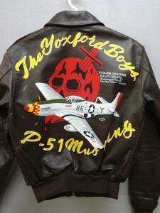  horse leather /A-2/P-51MUSTANG/ hand paint /G-1/B-3/ beautiful goods /S size 