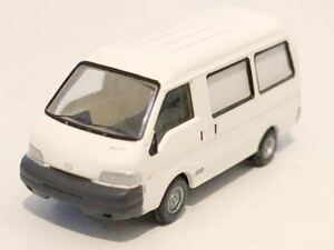 TOMYTEC car collection no. 7. Mazda Bongo van white white Tommy Tec Bongo van car kore railroad model 1/150 The * car collection 