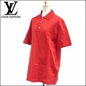 TS 未使用品 LOUIS VUITTON/ヴィトン 半袖ポロシャツ ルージュ Lサイズ クラシックショートスリーブピケポロ 1A2UY