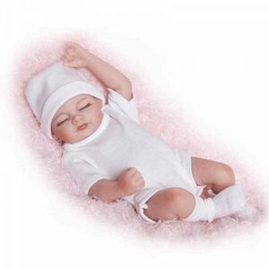  Reborn doll real baby doll silicon bathing possibility hug me doll baby doll white A075