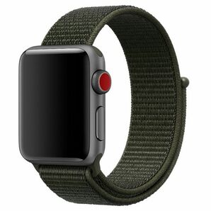 Apple Watch （アップル ウォッチ) 交換バンド ベルト Series 6/5/4/3/2/1 SE 対応 42mm/44mm/45mm 男女兼用 (カーキ)E313の画像1