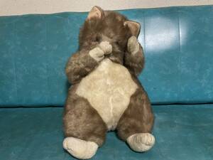 送料無料 当時物 日本製 OHARA オオハラ 猫 ぬいぐるみ 44cm MONY MORY ねこ ネコ 昭和レトロ 