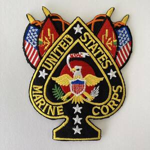 UNITED STATES MARINE CORPS ワッペン アメリカ海兵隊 USMC 海軍 米軍 エンブレム 徽章 部隊章 パッチ 刺繍 ミリタリー グッズ 未使用品