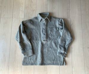 70s Woolrich ウールリッチ プルオーバーウールシャツ オールド ビンテージ ウールシャツ/ polo RRL LLビーン LLBEAN USA エディーバウワー