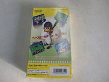 SFCソフト　白熱プロ野球　ガンバリーグ　動作確認済み　端子メンテ済み　バッテリー残量３.２V　箱、取説付き　　同梱可能_画像2