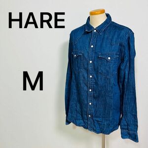 HARE ハレ　レディース　デニム　長袖シャツ　古着　Mサイズ