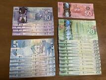 CAD　カナダ紙幣と硬貨　合計380.09カナダドル_画像1