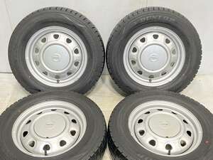 中古タイヤ スタッドレスタイヤ ホイールセット 4本セット 185/70R14 SCHWARZ MV 14x5.0 100/114.3-4穴 DUNLOP ウィンターマックス WM02