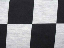 5°CHECKER 染込プリント Tシャツ OATMEAL×BLACK XS/ヴィンテージクラシック単車ライダービンテージバイク用チョッパーツーリングチェック_画像5