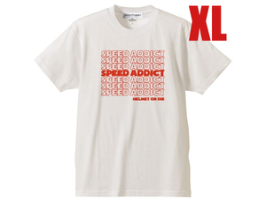 SPEED ADDICT… L/S T-shirt WHITE XXL/白ビンテージハーレーチョッパーバイクエボスポーツスターツインカムアメカジ古着bellベル500txbuco