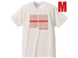 SPEED ADDICT… L/S T-shirt WHITE M/白ビンテージハーレーチョッパーバイクパンヘッドアメカジ古着bellベル500txmchalbuco50s60s70s80s90s