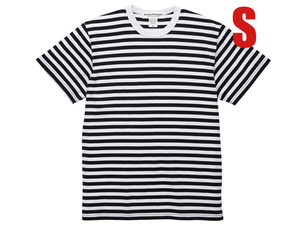 BORDER T-shirt BLACK × WHITE S/ボーダーtシャツモノトーン黒白ブラックホワイトしましま縞々細ボーダーマニッシュフレンチカジュアル