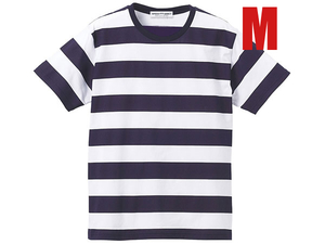 PRISONER BORDER T-shirt NAVY×WHITE M/プリズナーボーダーtシャツ紺白古着グランジファッションカートコバーンニルバーナ囚人服しま縞