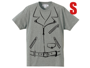 だまし絵 Wライダース T-shirt GRAY S/schottショットvansonバンソンlewis leathersルイスレザーワンスター613usa61864122834363840424446