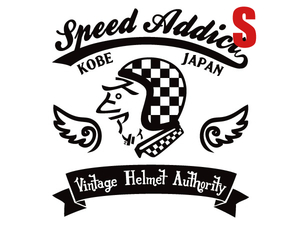 Vintage Helmet Authority T-shirt WHITE S/ヴィンテージヘルメットマックホールbucoブコドラゴンスマイルスモールブコエンデューロgt70s