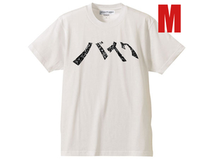 バイク クラックプリント T-shirt WHITE M/白陸王メグロ鉄スクーターhondakawasakiyamahasuzukiダックスジャズソロシャリィcl50Benly50s