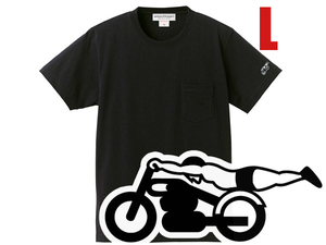 SUPER HEAVY WEIGHT 袖スピードアディクト POCKET T-shirt BLACK L/厚手生地ポケteegoodwearグッドウエアcamberキャンバーマックスウェイト