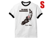 THE HELMET UNDERGROUND Ringer T-shirt S/ハーレーチョッパーバイクharleychopperヴィンテージビンテージアメカジ古着usa50s60s70s80s_画像1