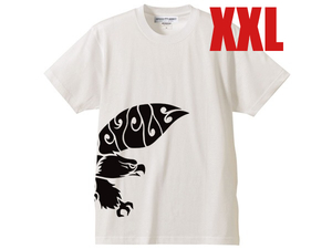 EAGLE MOTORCYCLE T-shirt WHITE XXL/2xl大きめサイズハーレーフラットヘッドナックルヘッドパンヘッドショベルヘッドエボスポーツスター