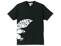 EAGLE MOTORCYCLE T-shirt BLACK L/ハーレーチョッパーバイクフリスコローライダーアイアンスポーツスターevoツインカムダイナソフテイル_画像3