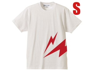 LIGHTNING BOLT サイドプリント T-shirt WHITE S/稲妻雷カミナリ族hot roded rothrat finkvon dutchピンストライプxr750xlhxlchアメカジ50s