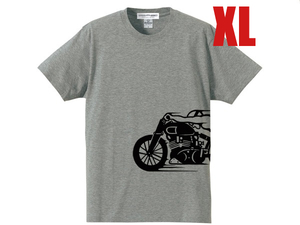 スピードアディクト サイドプリント T-shirt GRAY XL/ナックルヘッドパンヘッドショベルヘッドスポーツスターxlxr8831200エボツインカムusa