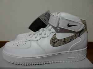 即決☆レア！限定！♪新品 NIKE ナイキスニーカー WMNS AIR FORCE 1 MID '07 エアフォース１ スネーク スウッシュ 26.0cm♪25周年♪40周年