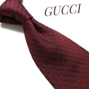 美品 1円 GUCCI グッチ ネクタイ ハイブランド 赤系 2435