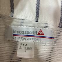 77 ルコック スポルティフ ゴルフコレクション ストライプ ストレッチ キュロットスカート パンツ le coq sportiff GOLF collection 30130D_画像6