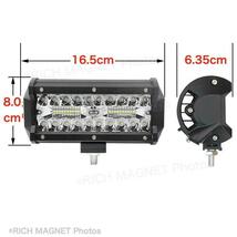 LED ワークライト 作業灯 12V/24V 120w 240w 防水 デッキライト 投光器 前照灯 集魚灯 照明 トラック 2個 インボイス対応_画像3