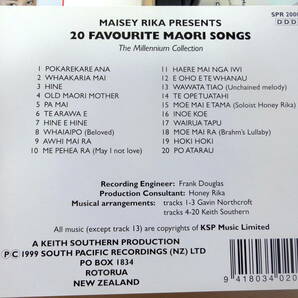 Maisey Rika / 20 Favourite Maori Songs The Millennium Collection CD  マオリ ニュージーランドの画像2