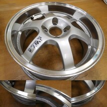 13-101◆鍛造!!★レイズ TE37 CUP★15in6.5J+43 ヴィッツ,フィット,ロードスター,bB,EGシビック◆CE28 絶版_画像6